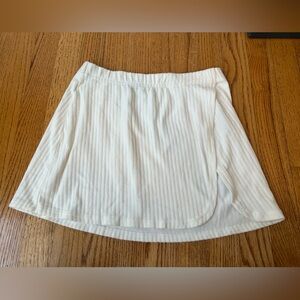 Abercrombie & Fitch White Swim Cover-up Striped Slit Mini Skirt Size